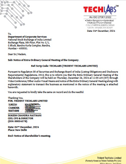 Notice of EGM on 26.12.2024